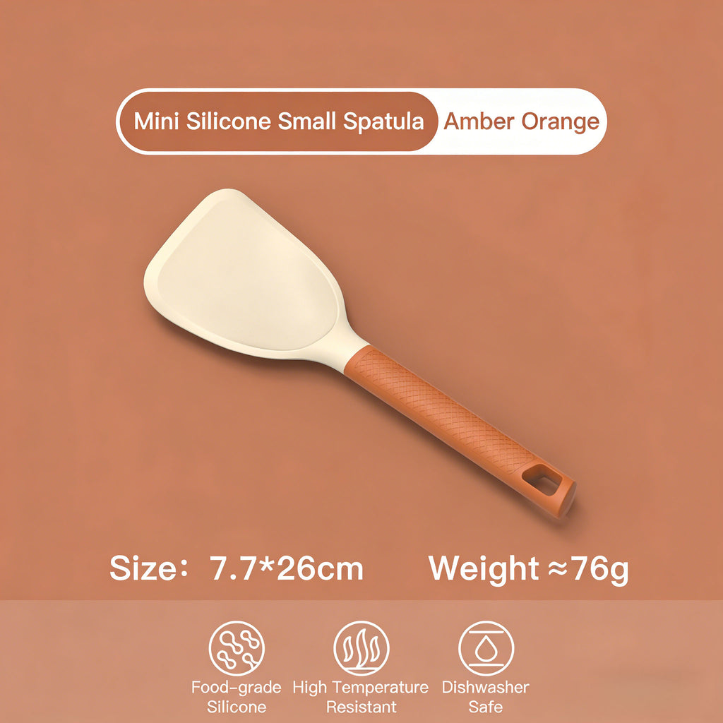 Silicone Wok Spatula -Amber Orange