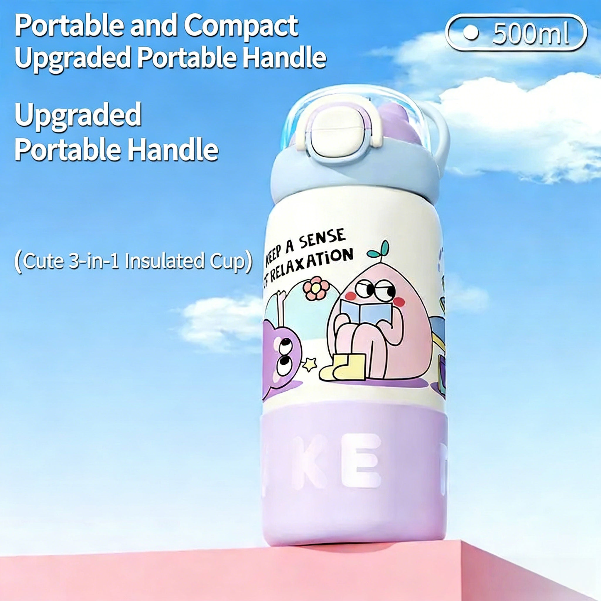 Insulated Tumbler – Vacuum Insulated Water Bottle for Kids & Travel