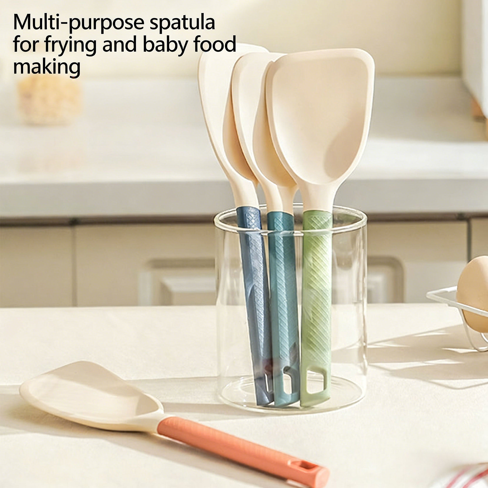 Silicone Wok Spatula -Multi-purpose spatulafor frying and baby foodmaking