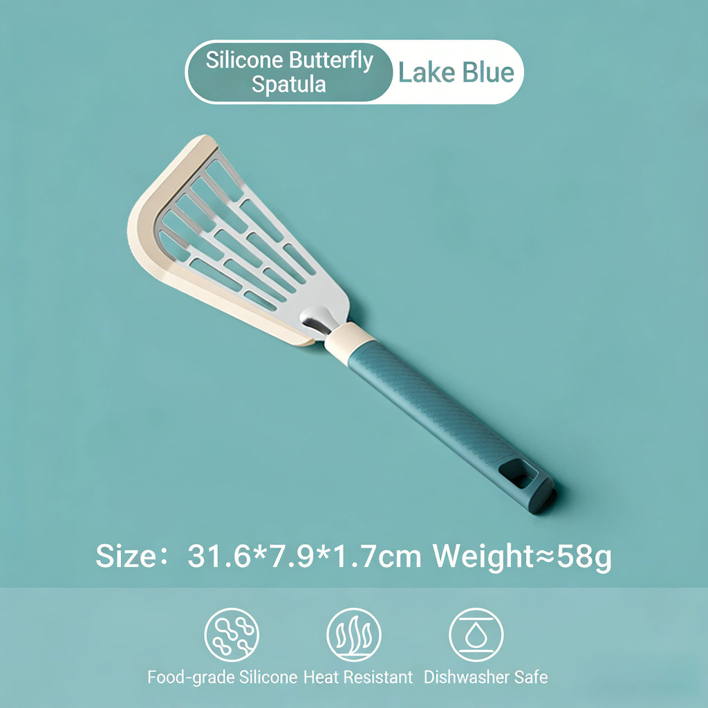 Silicone Butterfly Spatula- Lake Blue