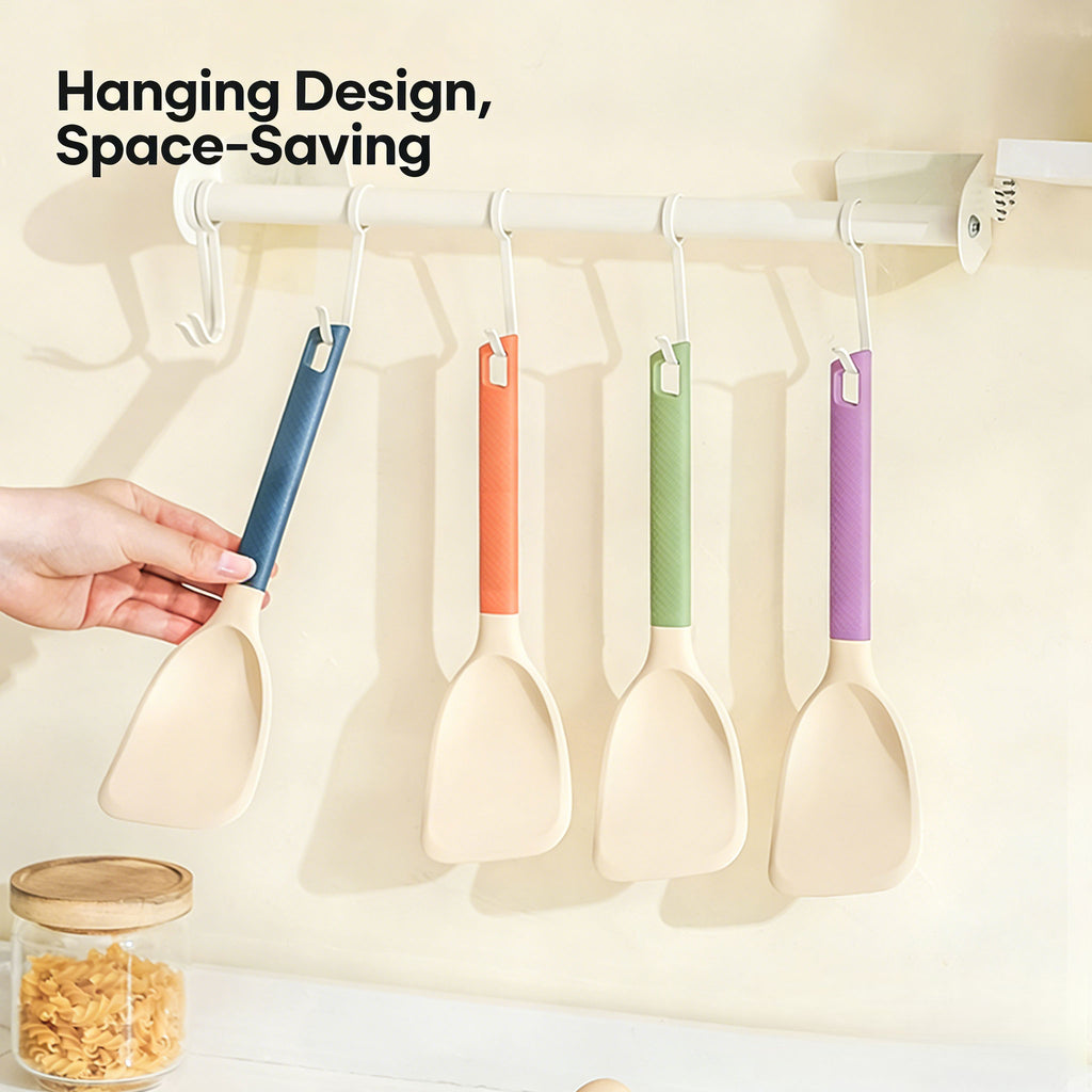 Silicone Wok Spatula -Hanging Design Space-Saving