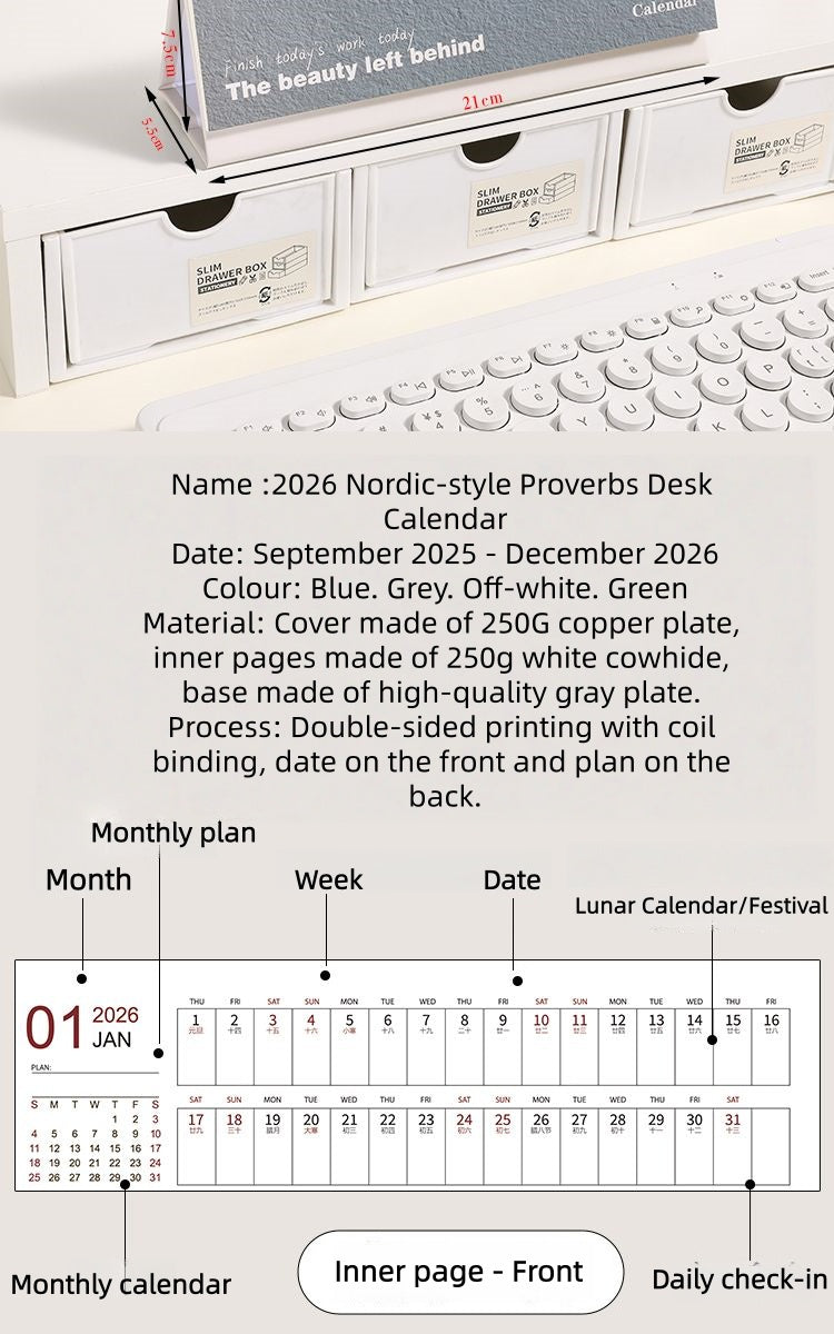 Little Desk calendar