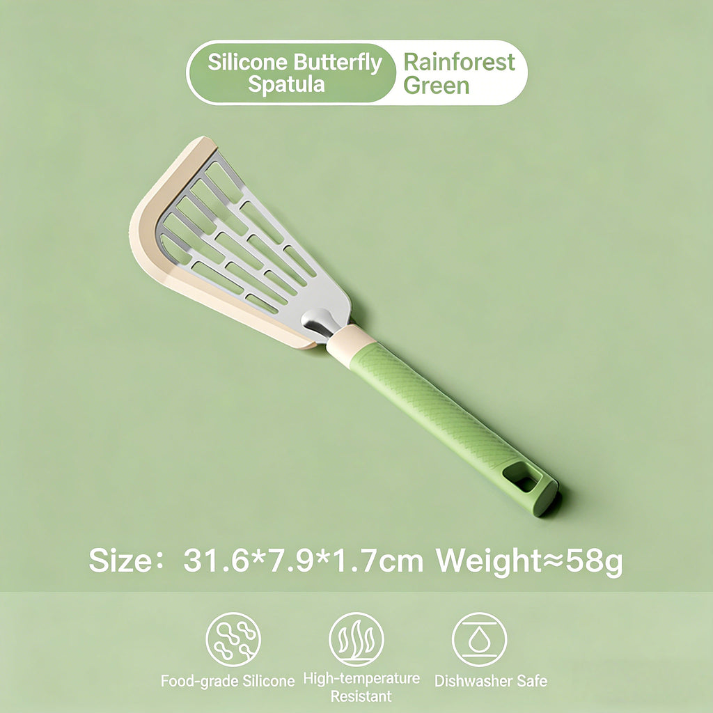 Silicone Butterfly Spatula-Color Rainforest Green