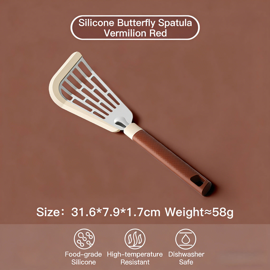 Silicone Butterfly Spatula-Color Vermilion Red