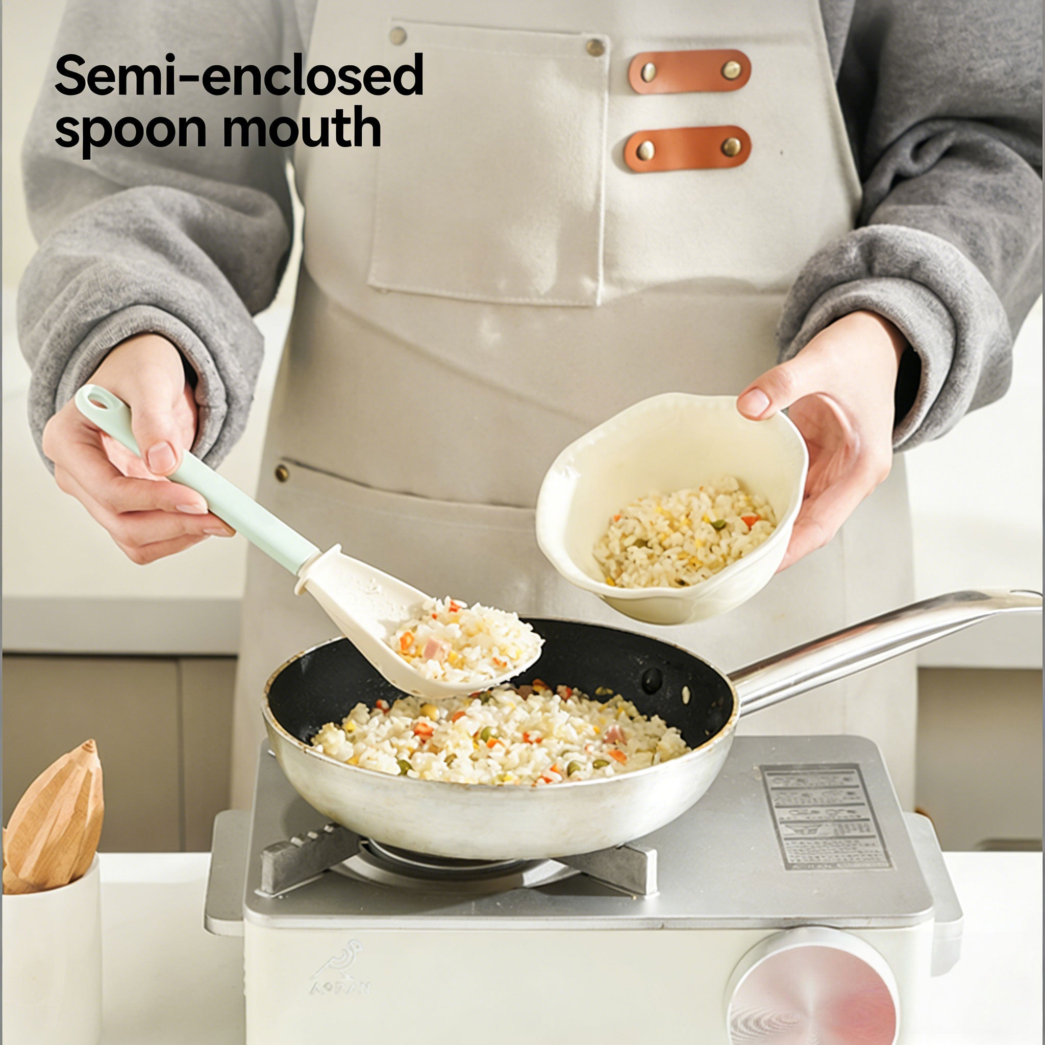 Multifunctional Cooking Spoon - Semi-enclosedspoon mouth